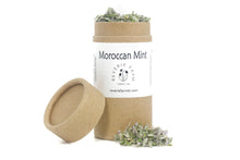 Wellness Herbs Gift- Mint Tea Sampler: Lemon Balm, Spearmint, Moroccan Mint, Anise Hyssop eco-friendly recyclable organically grown USA