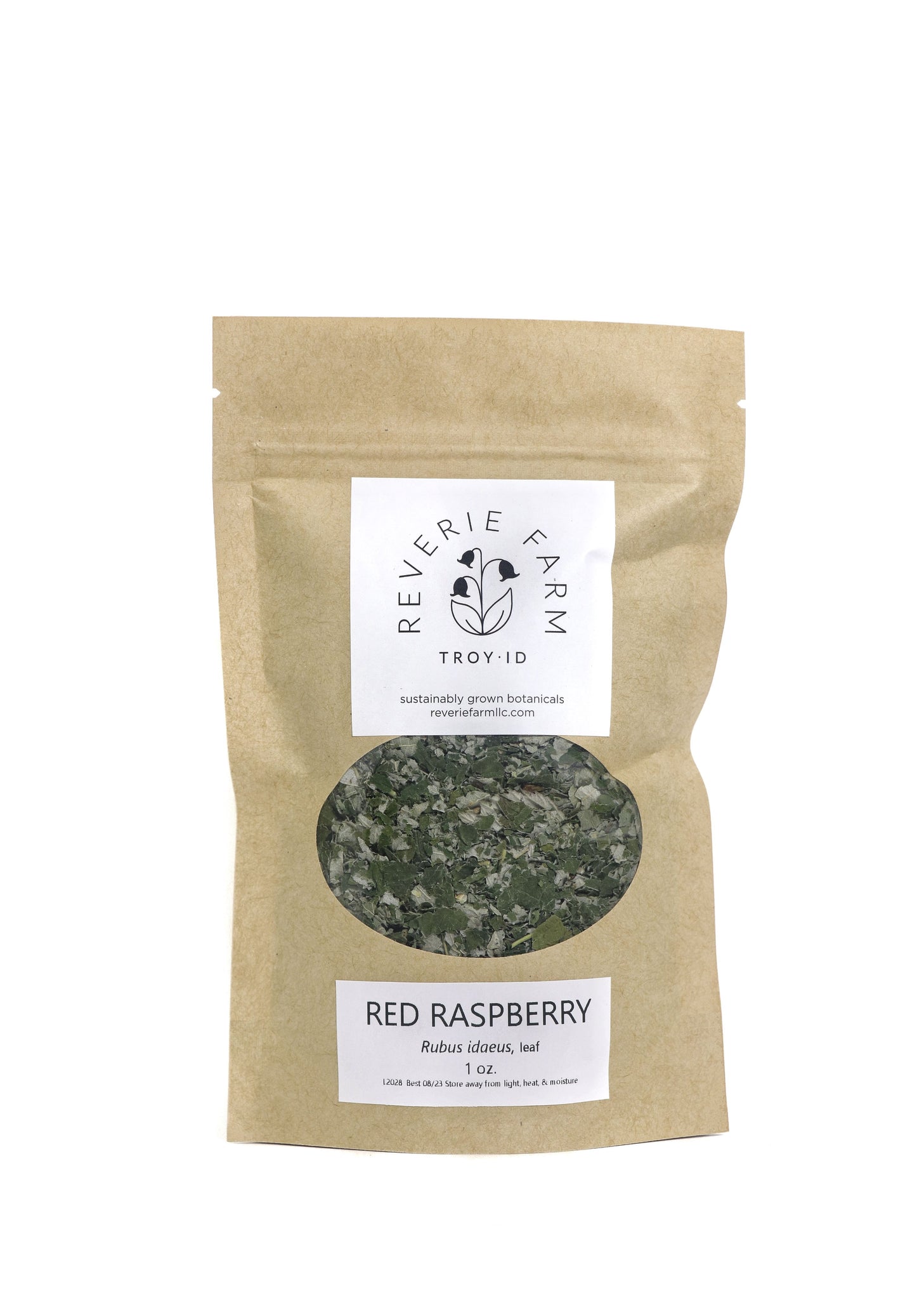 Red Raspberry leaf, dried Rubus idaeus sustainable USA grown high qual ...