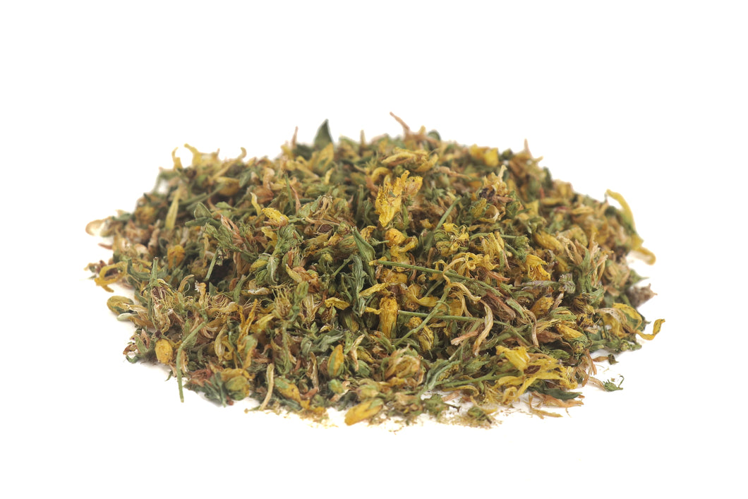 St. John's Wort dried herb, Hypericum perforatum organic flowering tops