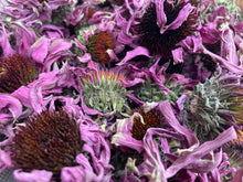 Echinacea dried flower heads, organic Echinacea purpurea herb